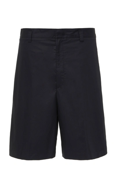 Shop Jil Sander Sebastian Cotton-twill Shorts In Navy