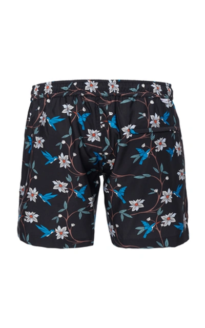 Shop Thorsun Cubist Tropical Printed Swim Shorts