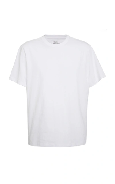 Shop Frame Cotton-jersey T-shirt In White