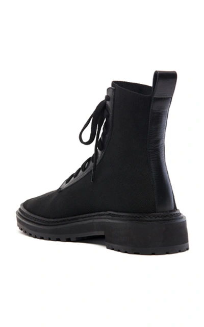 Shop Loeffler Randall Brady Stretch-knit Ankle Boots In Black