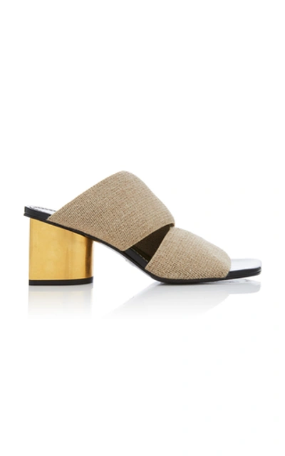 Shop Proenza Schouler Linen Sandals In Neutral