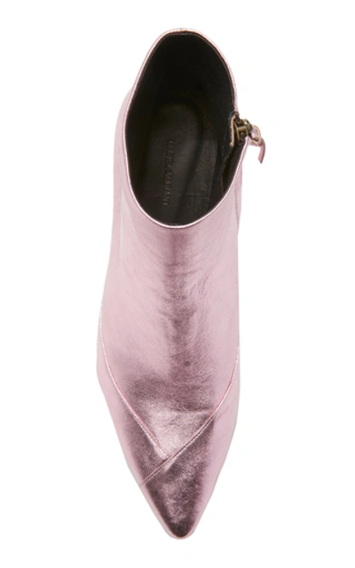 Shop Isabel Marant Durfee Foiled Booties In Pink