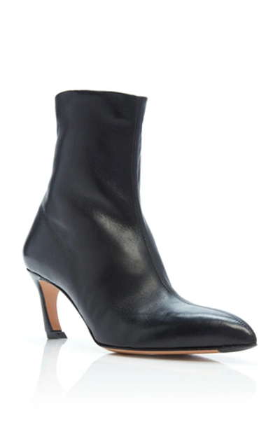Shop Acne Studios Bilbo Leather Ankle Boots In Black
