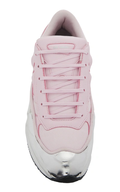 Shop Adidas Originals Ozweego Two-tone Leather Sneakers In Pink