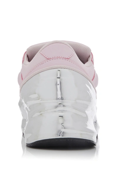 Shop Adidas Originals Ozweego Two-tone Leather Sneakers In Pink