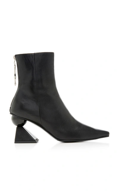 Shop Yuul Yie Oyster Glam Heel Boots In Black