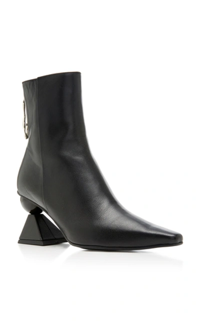 Shop Yuul Yie Oyster Glam Heel Boots In Black
