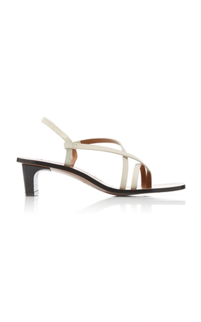 Shop Atp Atelier Nashi Leather Sandals In White