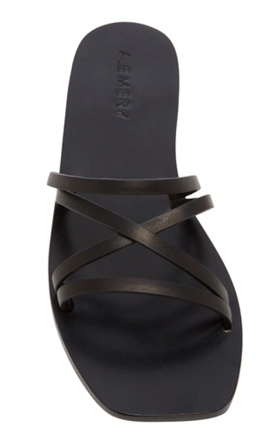 Shop A.emery Riley Leather Sandals In Black