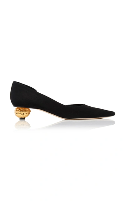 Shop Loewe Suede Pumps In Black