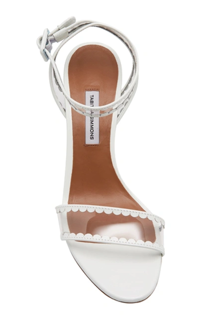 Shop Tabitha Simmons Leticia Patent-leather And Pvc Sandals In White