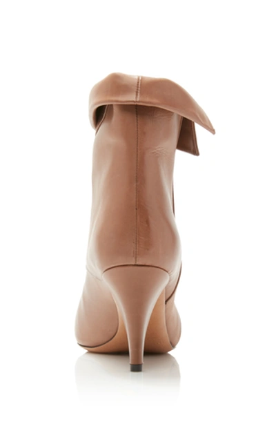 Shop Isabel Marant Larel Leather Ankle Boots In Neutral