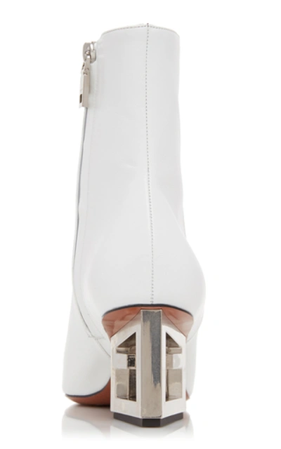 Shop Givenchy Patent-leather Ankle Boot In White