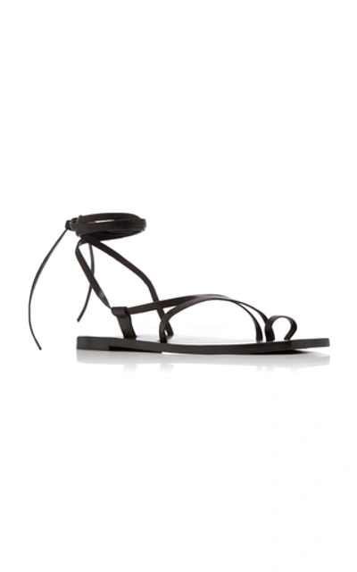 Shop A.emery Beau Leather Sandals In Black