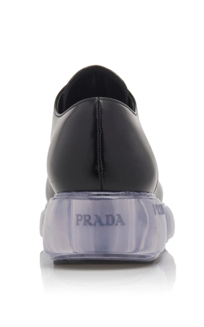 Shop Prada Platform Sneakers In Black