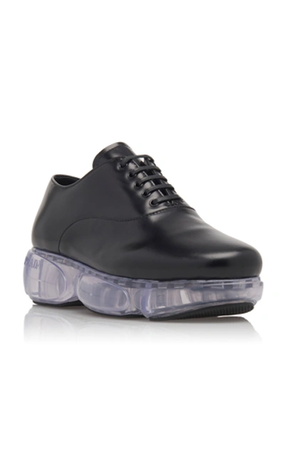 Shop Prada Platform Sneakers In Black