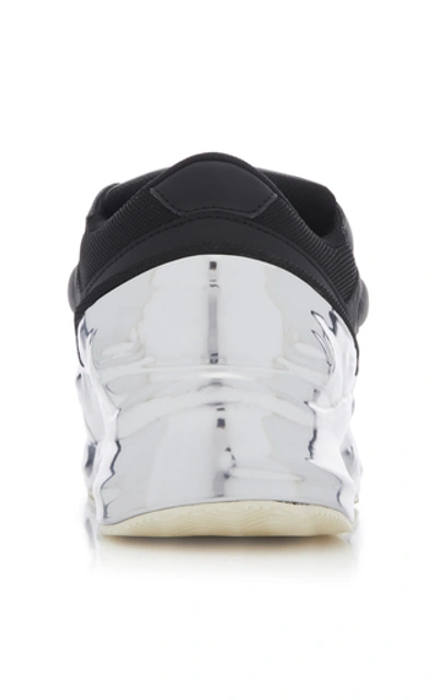 Shop Adidas Originals Ozweego Two-tone Leather Sneakers In Black