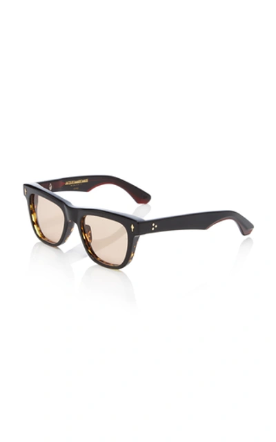 Shop Jacques Marie Mage Fitzgerald Acetate Square-frame Sunglasses In Black