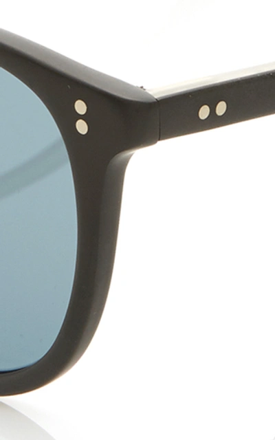 Shop Garrett Leight Kinney Square-frame Acetate Sunglasses In Black