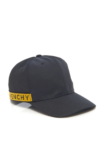 Shop Givenchy Logo-trimmed Canvas Baseball Cap In Black