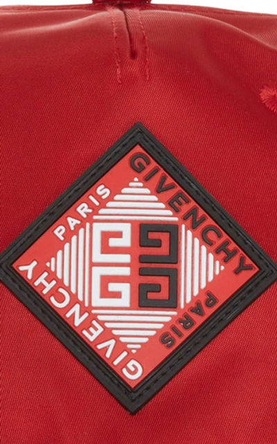 Givenchy Logo Patch Baseball Cap In Red