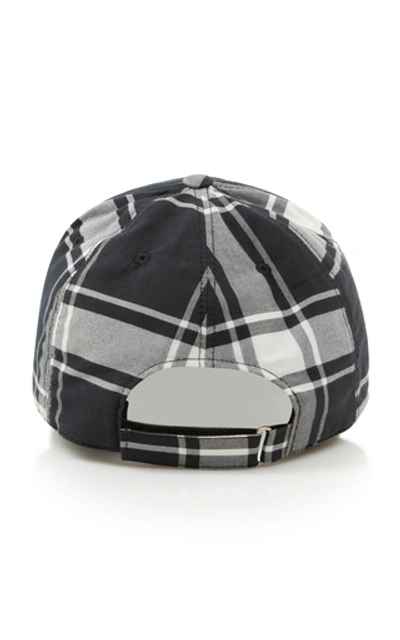 Shop Givenchy Logo-embroidered Checked Shell Baseball Cap In Plaid