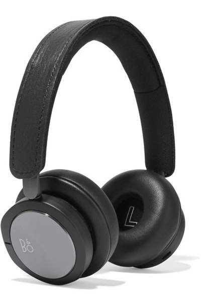Shop Bang & Olufsen H8i Beoplay Wireless Leather Headphones In Black