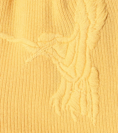 Shop Altuzarra Jareth Wool And Cashmere Cardigan In Yellow