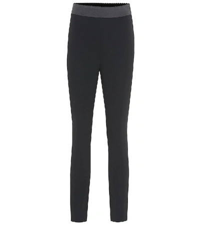 Shop Dolce & Gabbana Cady Leggings In Black