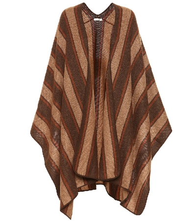 Shop The Row Merlyn Cashmere And Silk Cape In Brown