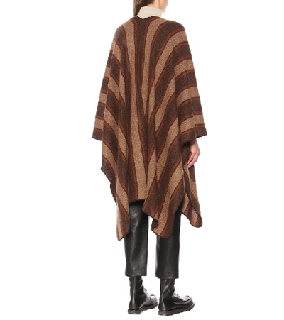 Shop The Row Merlyn Cashmere And Silk Cape In Brown