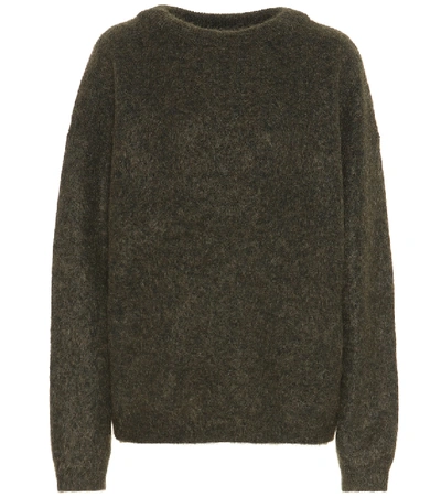 Shop Acne Studios Dramatic Wool-blend Sweater In Green