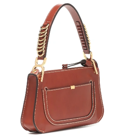 Shop Chloé Marcie Baguette Small Shoulder Bag In Brown