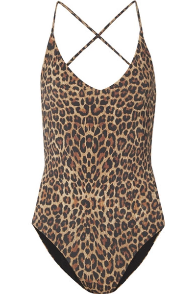 Shop Anemone Leopard-print Swimsuit In Leopard Print