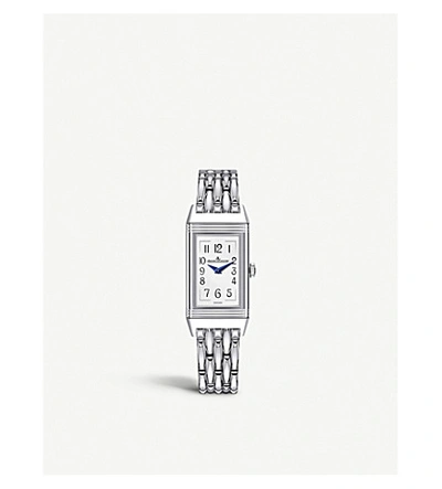 Shop Jaeger-lecoultre Q3358120 Reverso Stainless Steel Watch In Silver