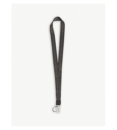 Shop Off-white Industrial Nylon Lanyard In Black