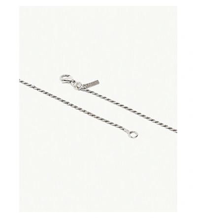 Shop Emanuele Bicocchi Sterling Silver Feather Pendant Necklace