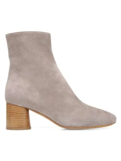 Shop Vince Tasha Suede Ankle Boots In Grey