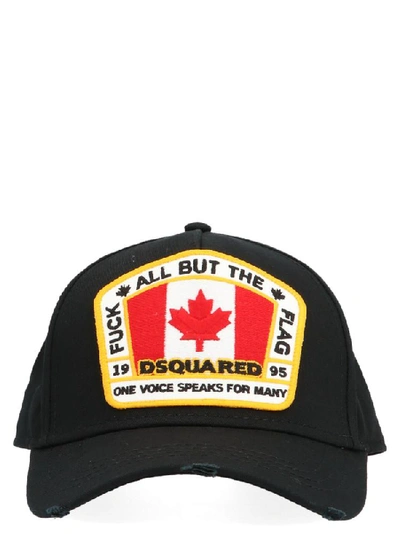 Shop Dsquared2 Canada Baseball Cap In Black