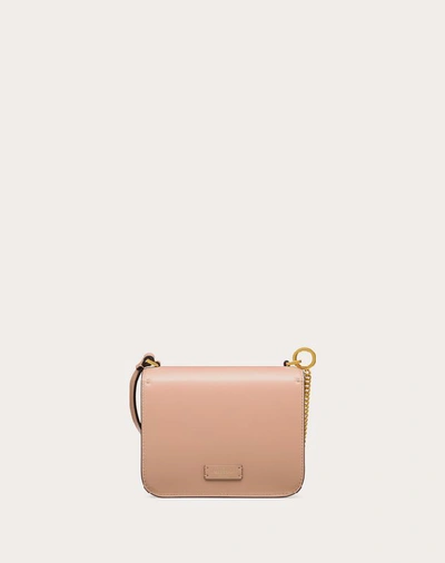 Shop Valentino Garavani Small Vsling Shiny Calfskin Shoulder Bag In Rose Cannelle