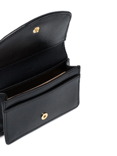 Shop Chloé Black Leather C Wallet