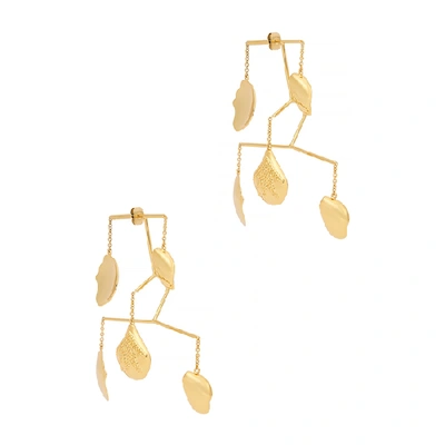 Shop Anissa Kermiche Kinetic Petal 18kt Gold-plated Earrings