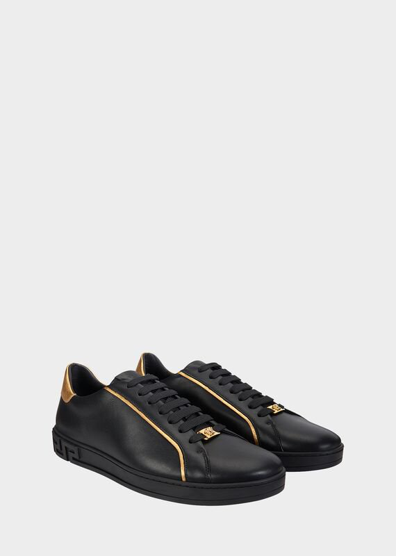 black and gold versace sneakers