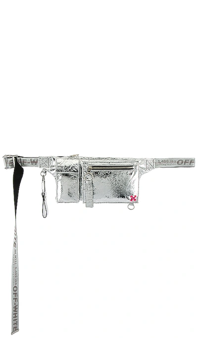 Shop Off-white Pockets Fanny Pack In Silver