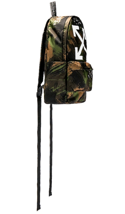 Shop Off-white Quote Backpack In Camo & White