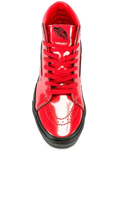 Shop Vans X Bowie Sk8-hi Platform 2.0 Sneaker In Red & Black