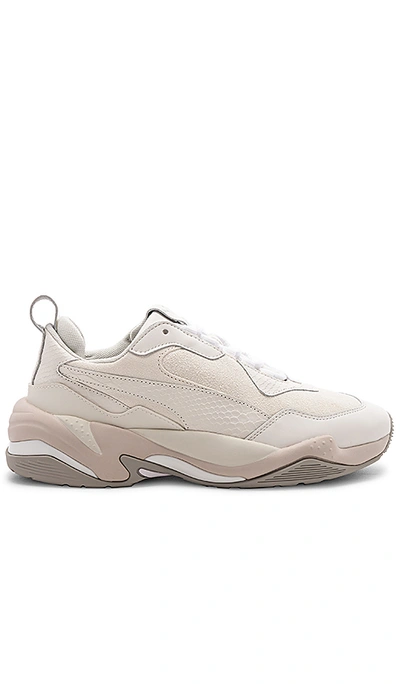 Shop Puma Thunder Desert In Bright White & Gray Violet &  White