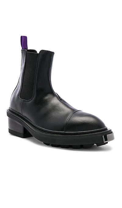 Shop Eytys Nikita Leather Boot In Black