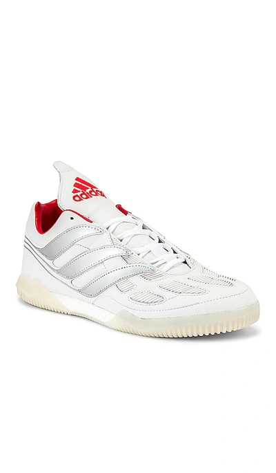 Shop Adidas Football Predator Precision Beckham Sneaker In White & Silver & Red