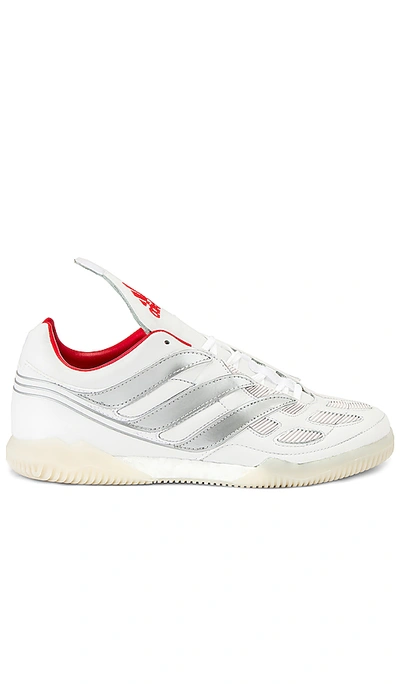 Shop Adidas Football Predator Precision Beckham Sneaker In White & Silver & Red